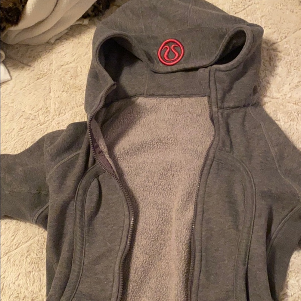 Grey and pink Lululemon Hoodie